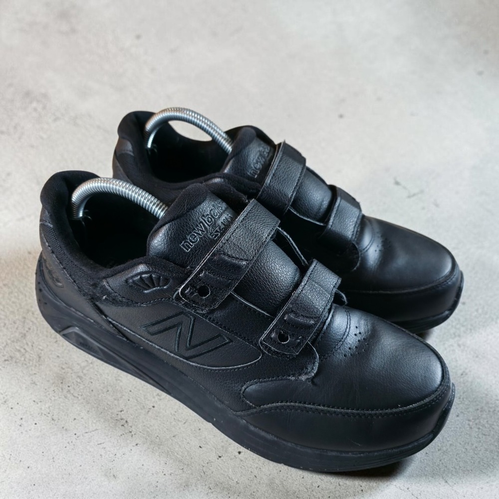 New Balance 928 V3 Mens Size 10.5 Triple Black Hook & Loop Sneaker Shoes Strap